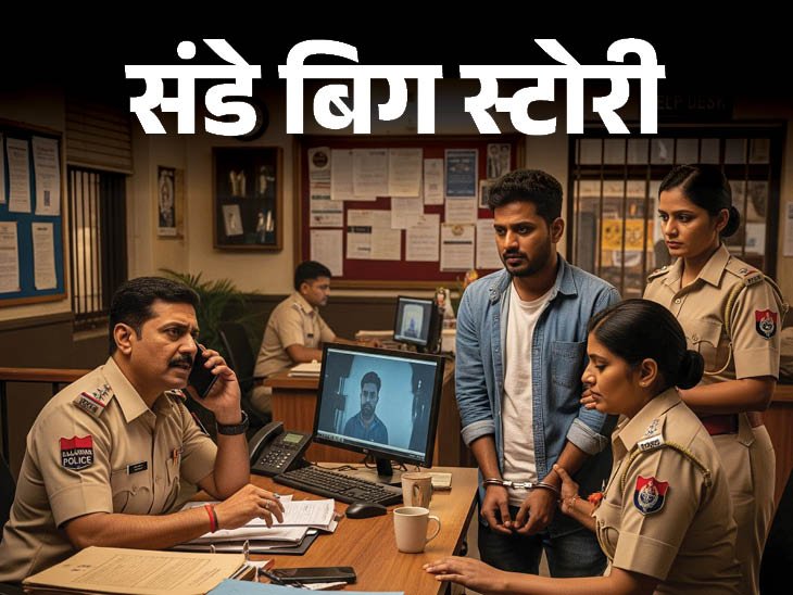 थानेदार पर खुद के ही थाने में FIR दर्ज:सीआई, एक हेड कॉन्स्टेबल और 4 कॉन्स्टेबल पर जबरन 1 लाख रुपए लेने का आरोप 3 sunday cover 2 1762612503