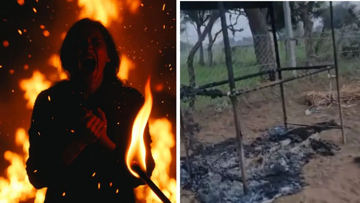 खेत पर सो रहा था प्रेमी जोड़ा, तभी पेट्रोल डालकर लगाई आग; महिला का जेठ और चाचा ससुर अरेस्ट 3 hbhpscr4 jaipur couple set